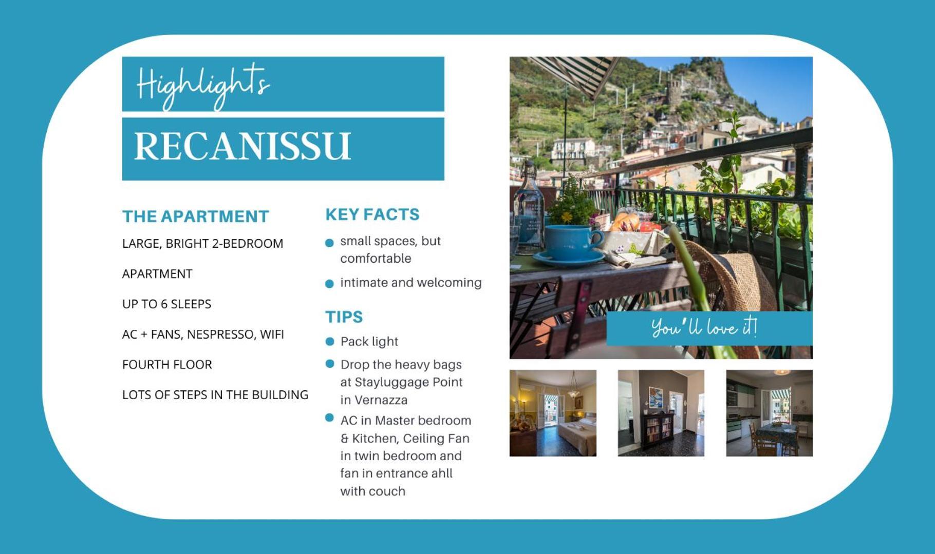 Recanissu Apartment With Balcony & Ac Vernazza Dış mekan fotoğraf
